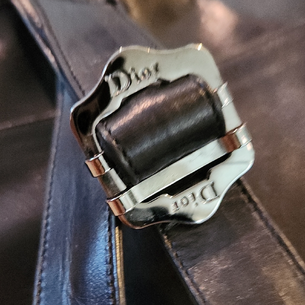 Dior Black Leather Gaiter Chaps 38.5 - Picture 5 of 10